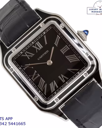 Cartier Santos Dumont WSSA0046 Black Lacquer 2005