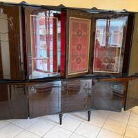 Credenza con cristalliera Mobile da sala anni  ‘60