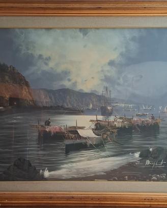dipinto Mario Galanti olio su tela 67 x 97 