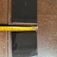 78x Piastrelle nere lucide 10x10 cm