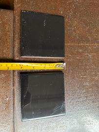 78x Piastrelle nere lucide 10x10 cm