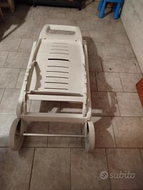 sdraio piscina sole