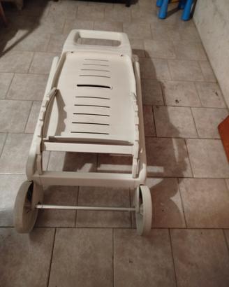 sdraio piscina sole