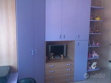 Cameretta Lilla-Noce chiaro 2 letti singoli