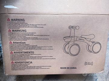 bicicletta bambino per equilibrio 