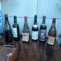 6 bottiglie di vino vario vecvhie