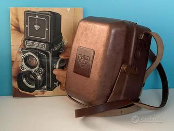 Per Rolleiflex CUSTODIA TROPICALE metallica