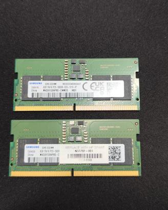 16Gb ( 2x8Gb) ram ddr5 SODIMM 5600Mhz