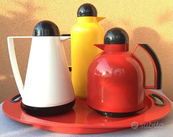 3 thermos 1 vassoio Pino Spagnolo anni 80