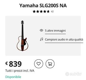 Silent Guitar Yamaha classica