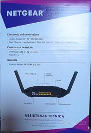 MODEM-ROUTER Wi-Fi AC1 200 NETGEAR