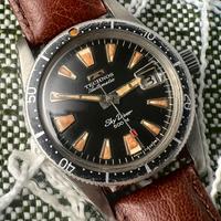 Technos Skin Diver Sky Diver 500m Vintage