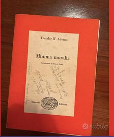 Adorno, Minima moralia.1 edizione