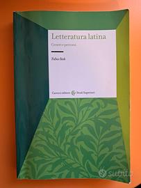 Letteratura latina-Generi e percorsi 