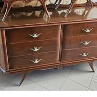 Como con specchiera in legno