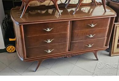 Como con specchiera in legno