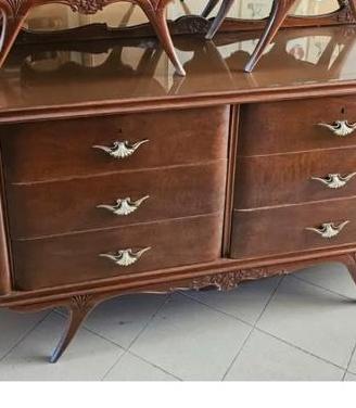 Como con specchiera in legno