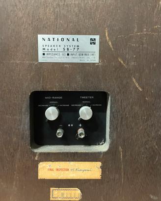 Diffusori Vintage National SB-77