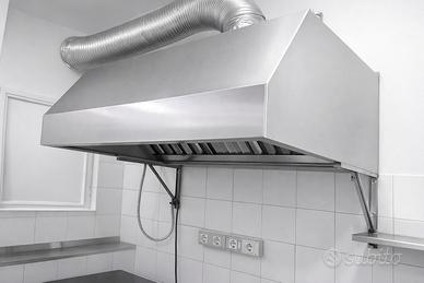 Cappa professionale acciaio inox