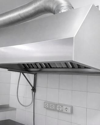 Cappa professionale acciaio inox