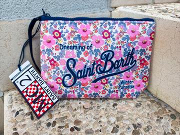 pochette MC2 saint barth fiori peluche 