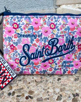 pochette MC2 saint barth fiori peluche 