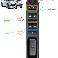 Pulsantiera alzavetro peugeot 207 / 207 SW 2006/14