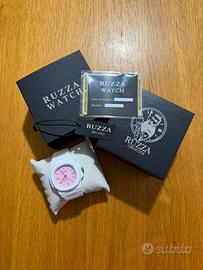 ruzza watch bubblegum bianco e rosa