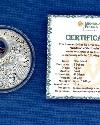 Niue 2013 - 2$ - Lucky Coins Goldfish - PROOF