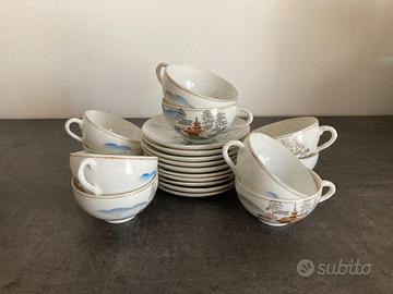 Set 20 Pezzi Porcellana Giapponese