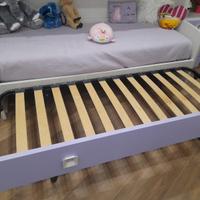 Letto singolo piu letto estraibile per cameretta