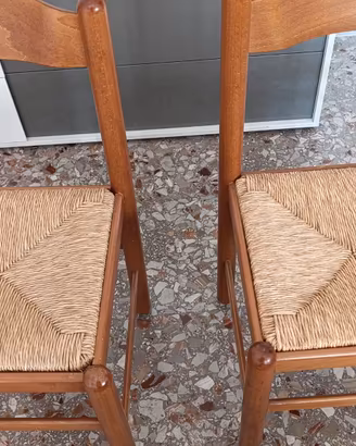 N.8 sedie rustiche da cucina o tavernetta
