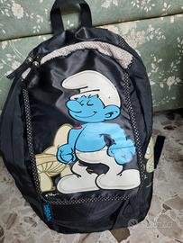 Zaino Scuola PUFFI Nero