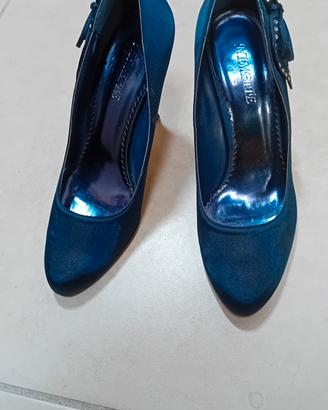 Scarpe blu stupende NIMEITE n.37 tacco belle