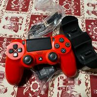 Dualshock 4 Rosso + Base di ricarica