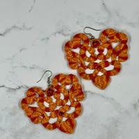 Orecchini in pizzo ricamati