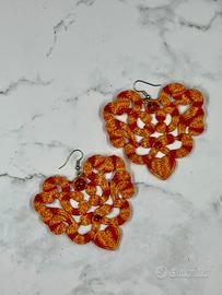 Orecchini in pizzo ricamati