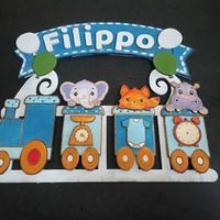 Fiocco nascita / nome bambino personalizzata