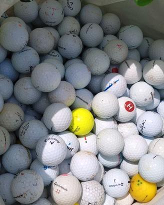 Palline da golf miste usate