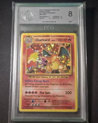 Pokemon Charizard Evolutions -Graded card- no psa