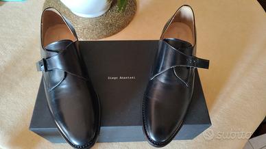 scarpe donna mocassino in pelle nera nuovissime