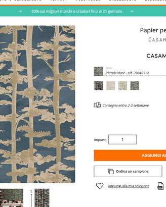 Carta da parati - comprata per errore rulli interi