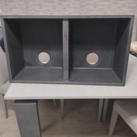 Lavabo da cucina con rubinetto 