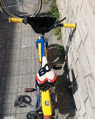 Bicicletta bimbo Sonic,nuova,usata veramente due v