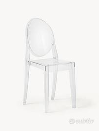 6 sedie Kartell Louis Ghost originali –trasparenti