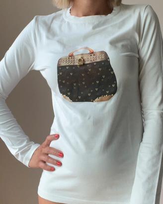Maglia a maniche lunghe con stampa