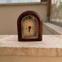 Orologio legno/argento