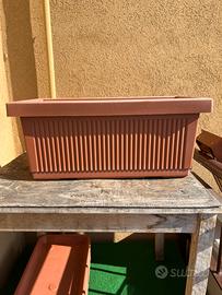 Cassetta per fiori Europlast cm 50 con sottovaso