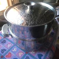 PENTOLA LAGOSTINA ACCIAIO INOX COTTURA A VAPORE