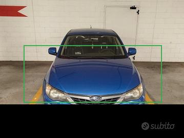 Cofano subaru impreza blu